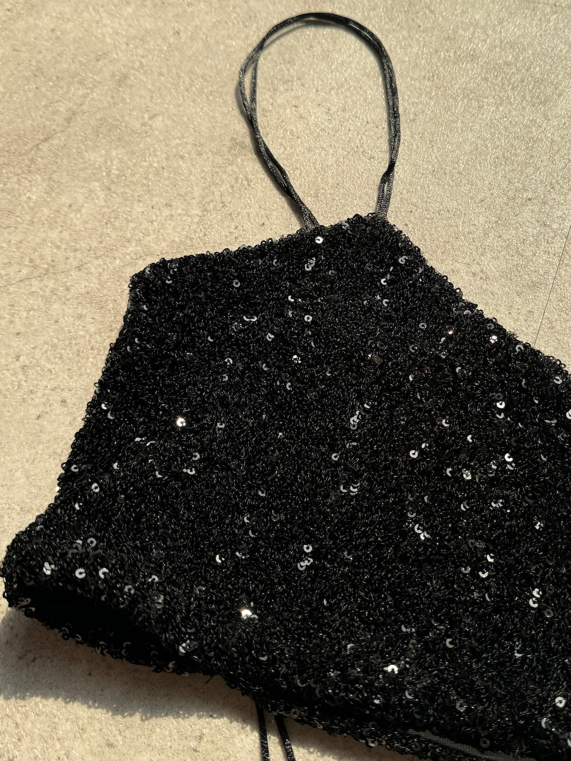 Sequin Bustier & OP Set
