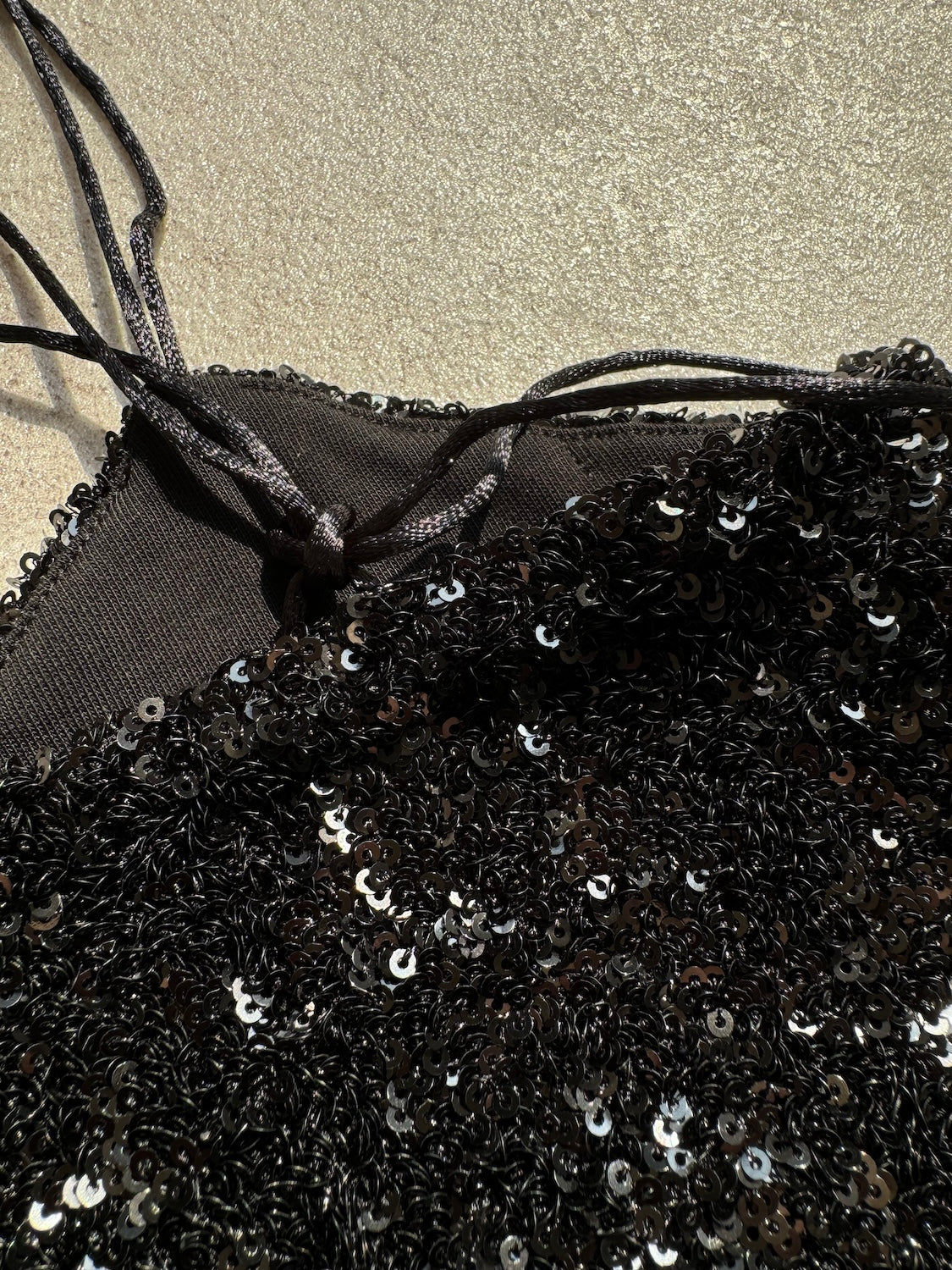 Sequin Bustier & OP Set