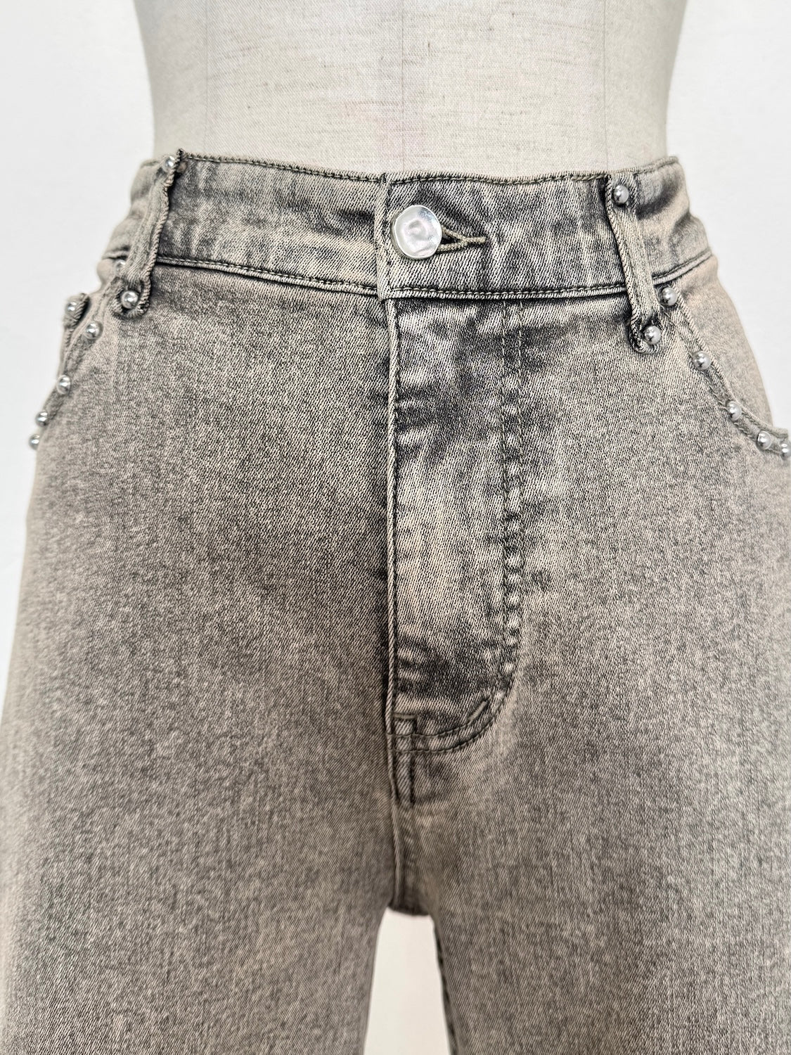 Multi スタッズ Stretch デニム