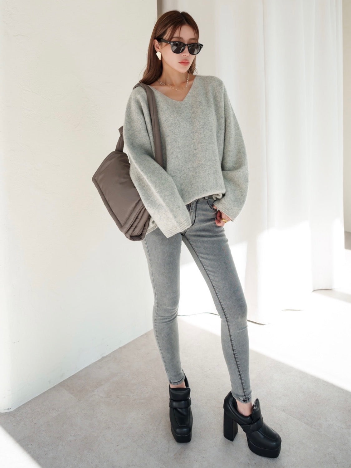 ウール Knit プルオーバー