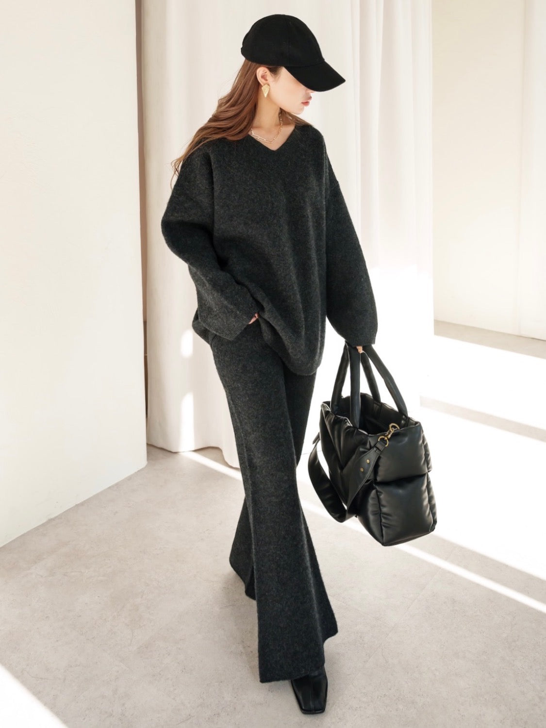 MODEL:159cm 着用サイズ0 <br>COLOR:ブラック