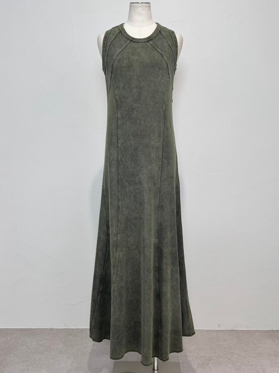 ピグメント Rib フレア ワンピース