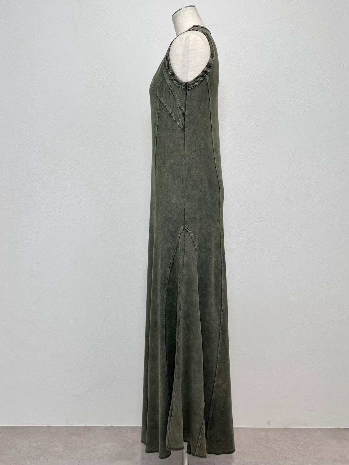 ピグメント Rib フレア ワンピース