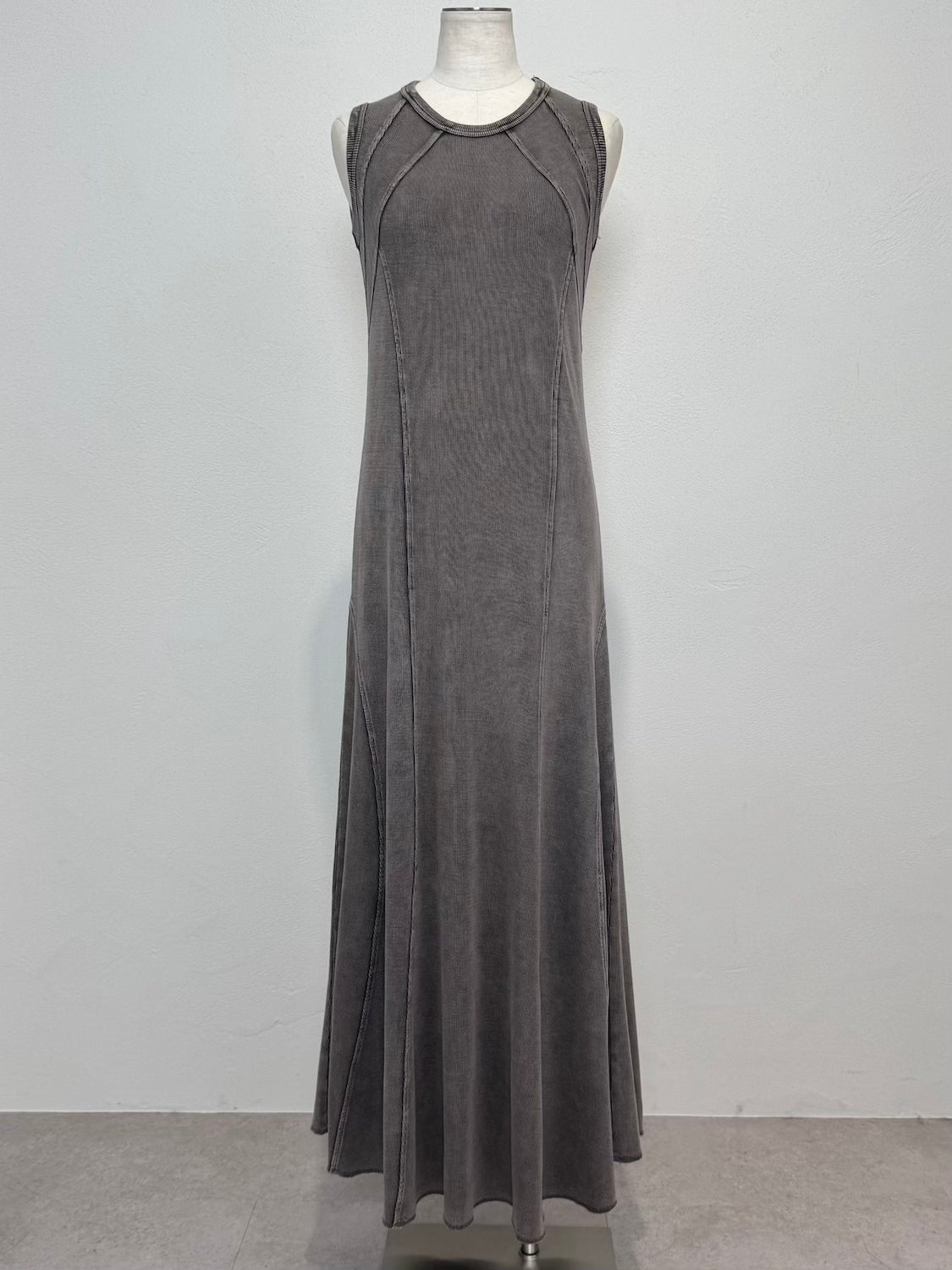 ピグメント Rib フレア ワンピース