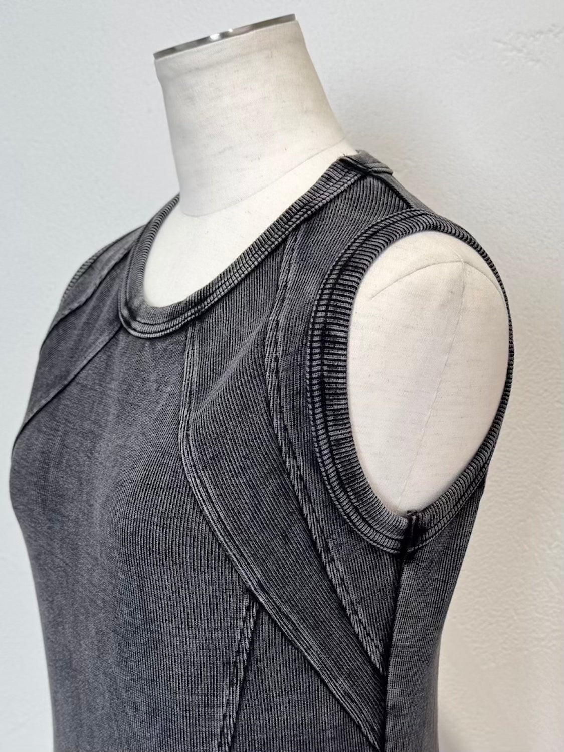 ピグメント Rib フレア ワンピース