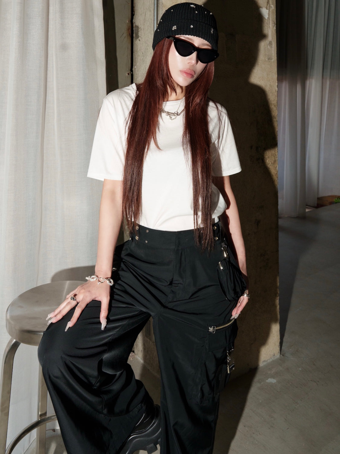 Embroidery ハート Tシャツ