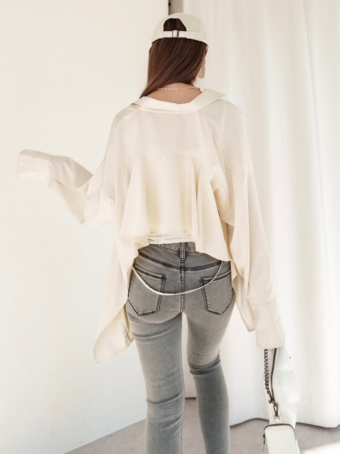 Back Ruffle Blouse