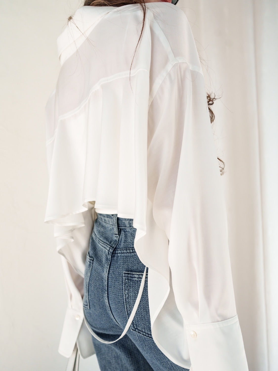 Back Ruffle Blouse