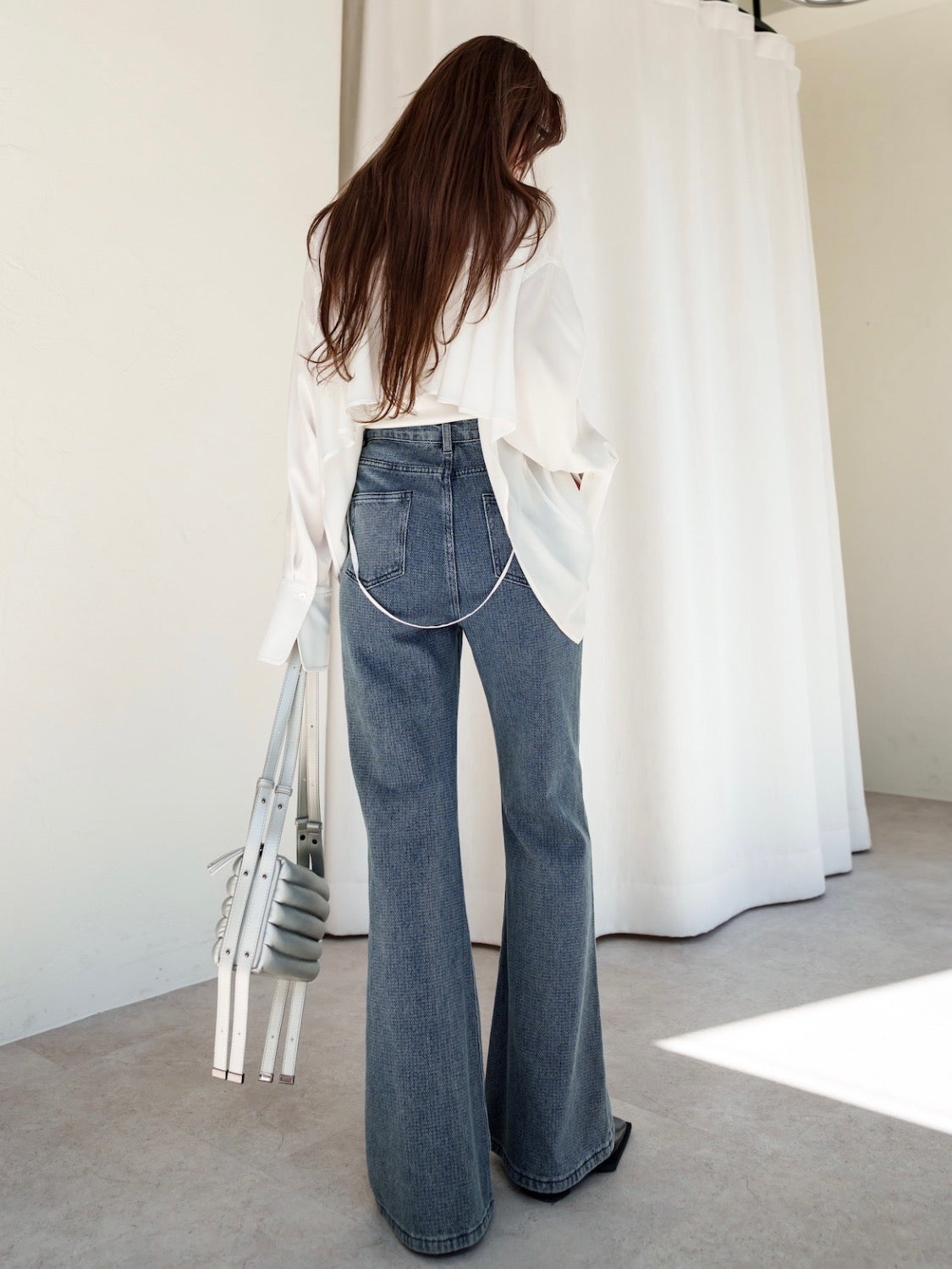 Back Ruffle Blouse