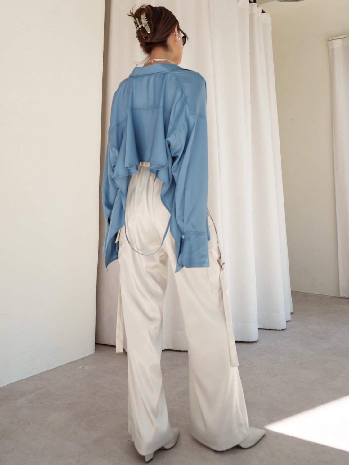 Back Ruffle Blouse