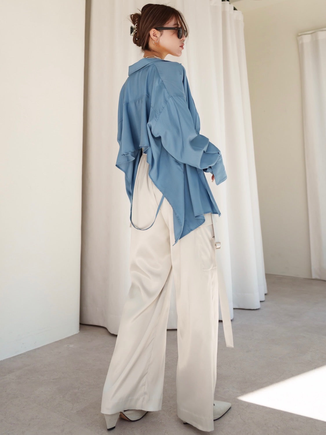 Back Ruffle Blouse