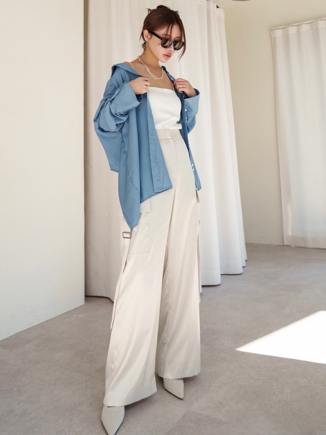 Back Ruffle Blouse