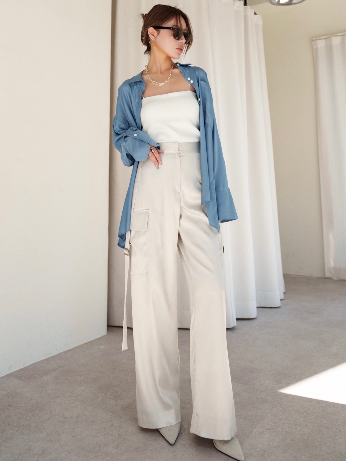 Back Ruffle Blouse