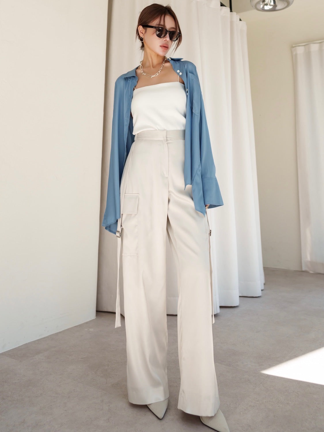 Back Ruffle Blouse