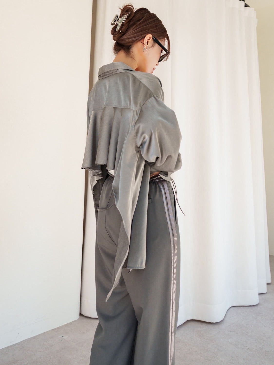 Back Ruffle Blouse