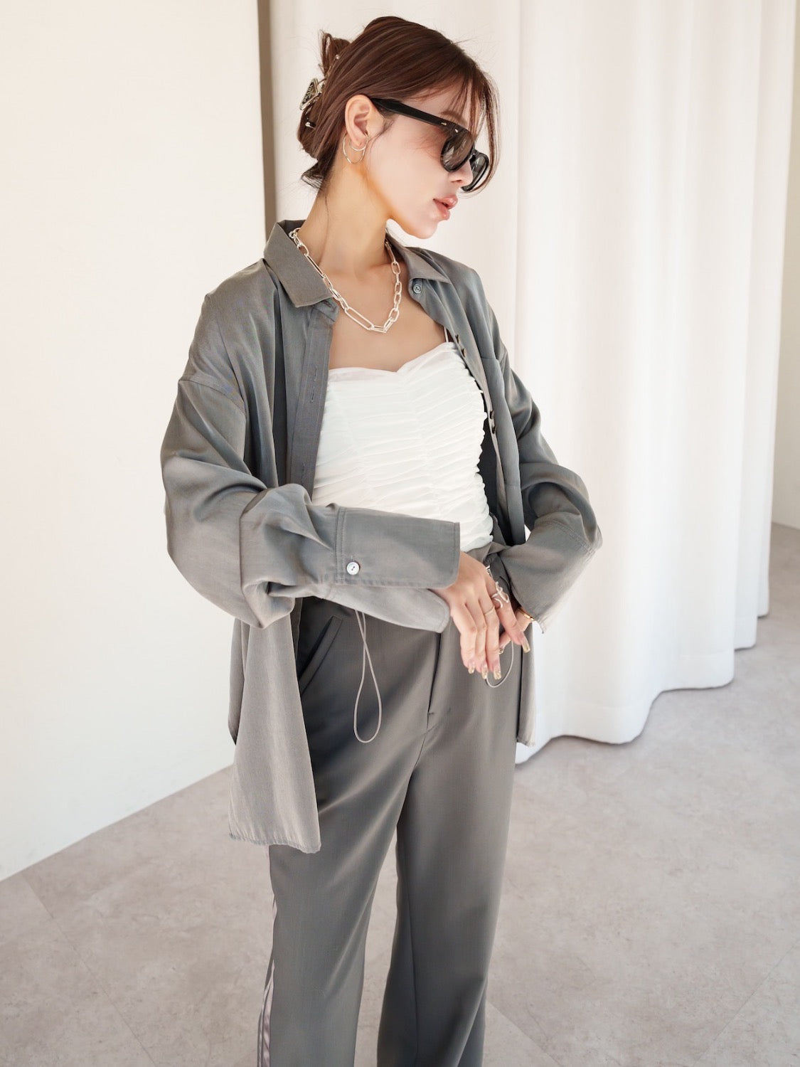 Back Ruffle Blouse