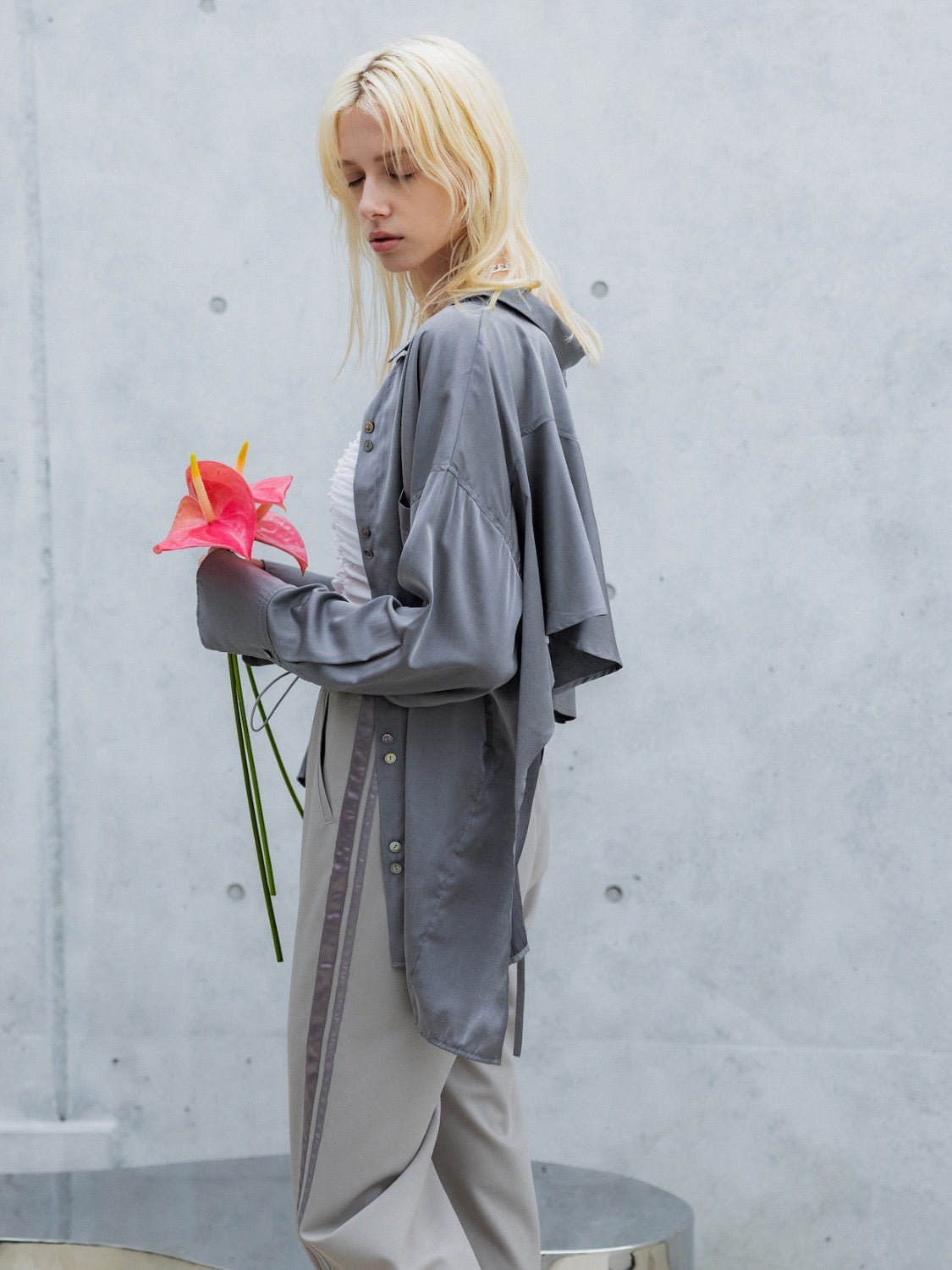 Back Ruffle Blouse