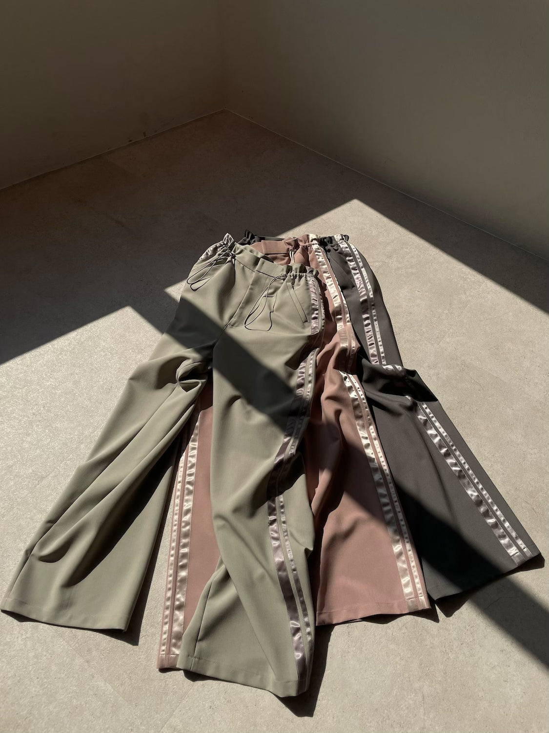 Waist Draw Line Pants