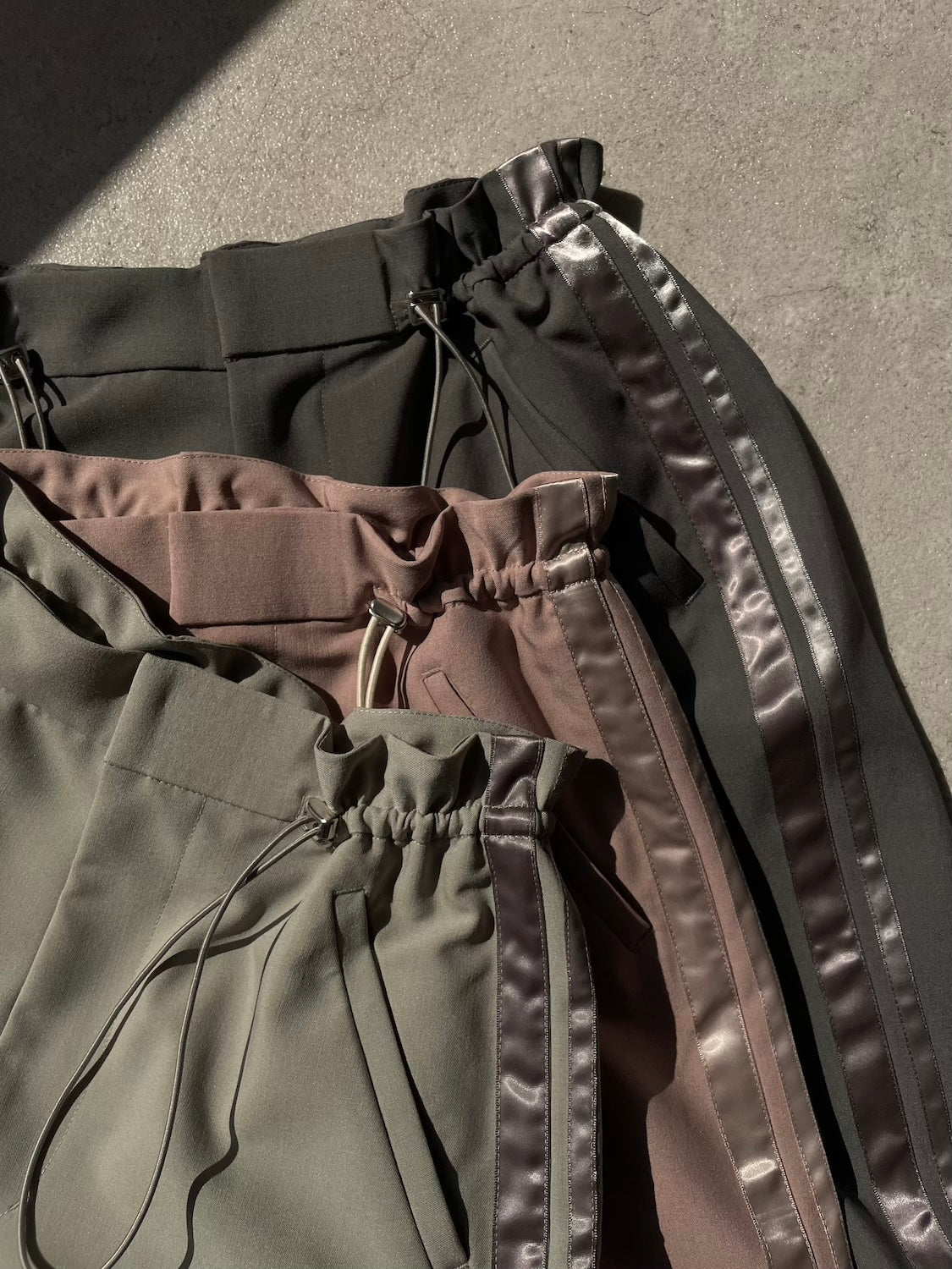 Waist Draw Line Pants