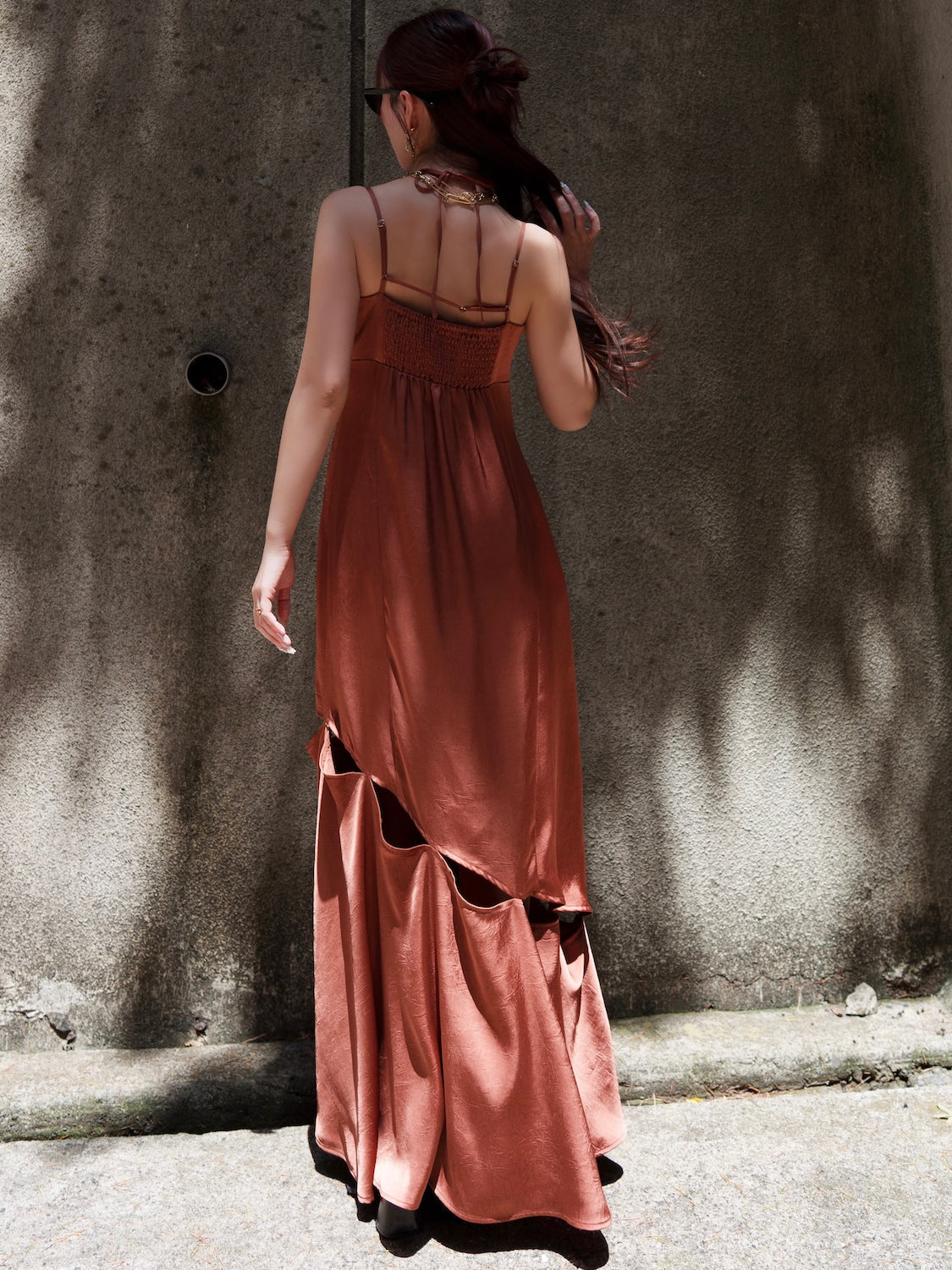 MODEL:159cm<br>COLOR:テラコッタ