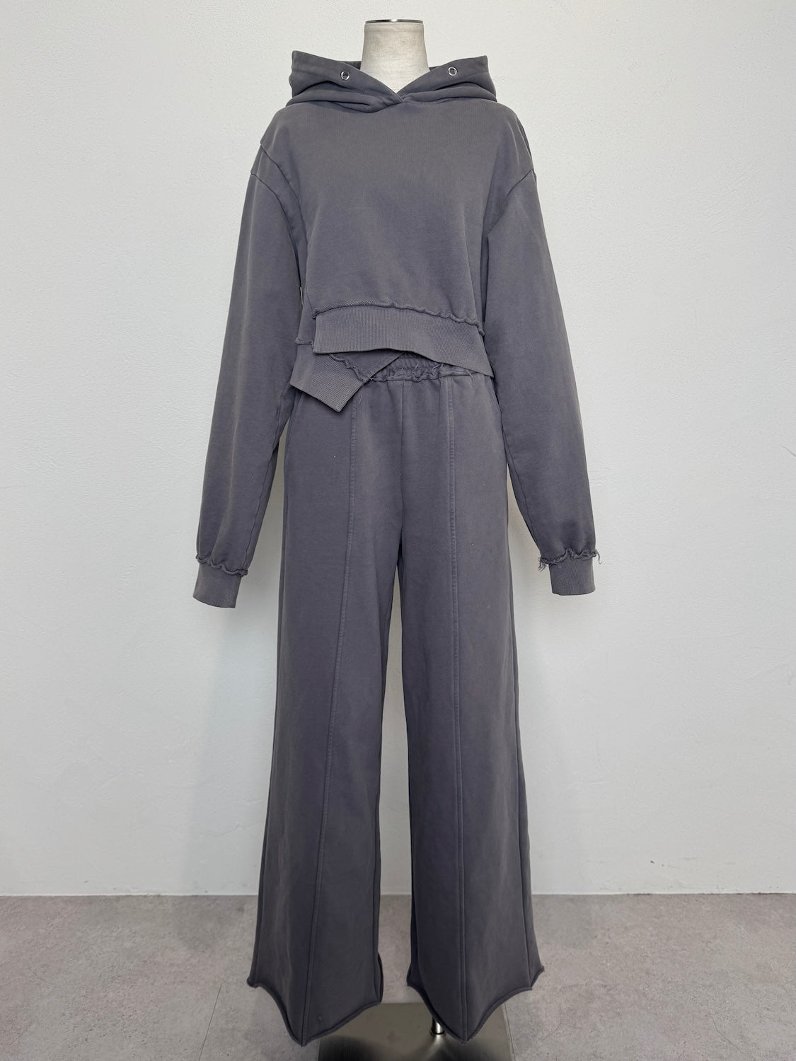 Washed カットオフ フーディー Set-up