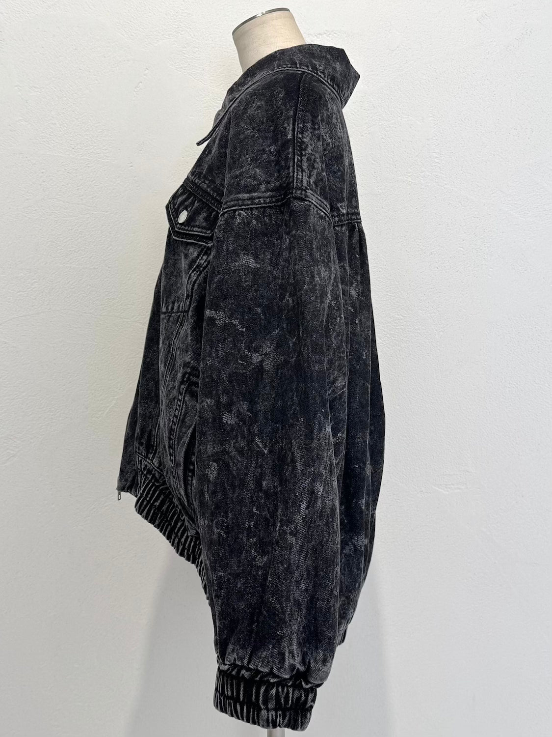 Washed ギャザー DENIM ジャケット