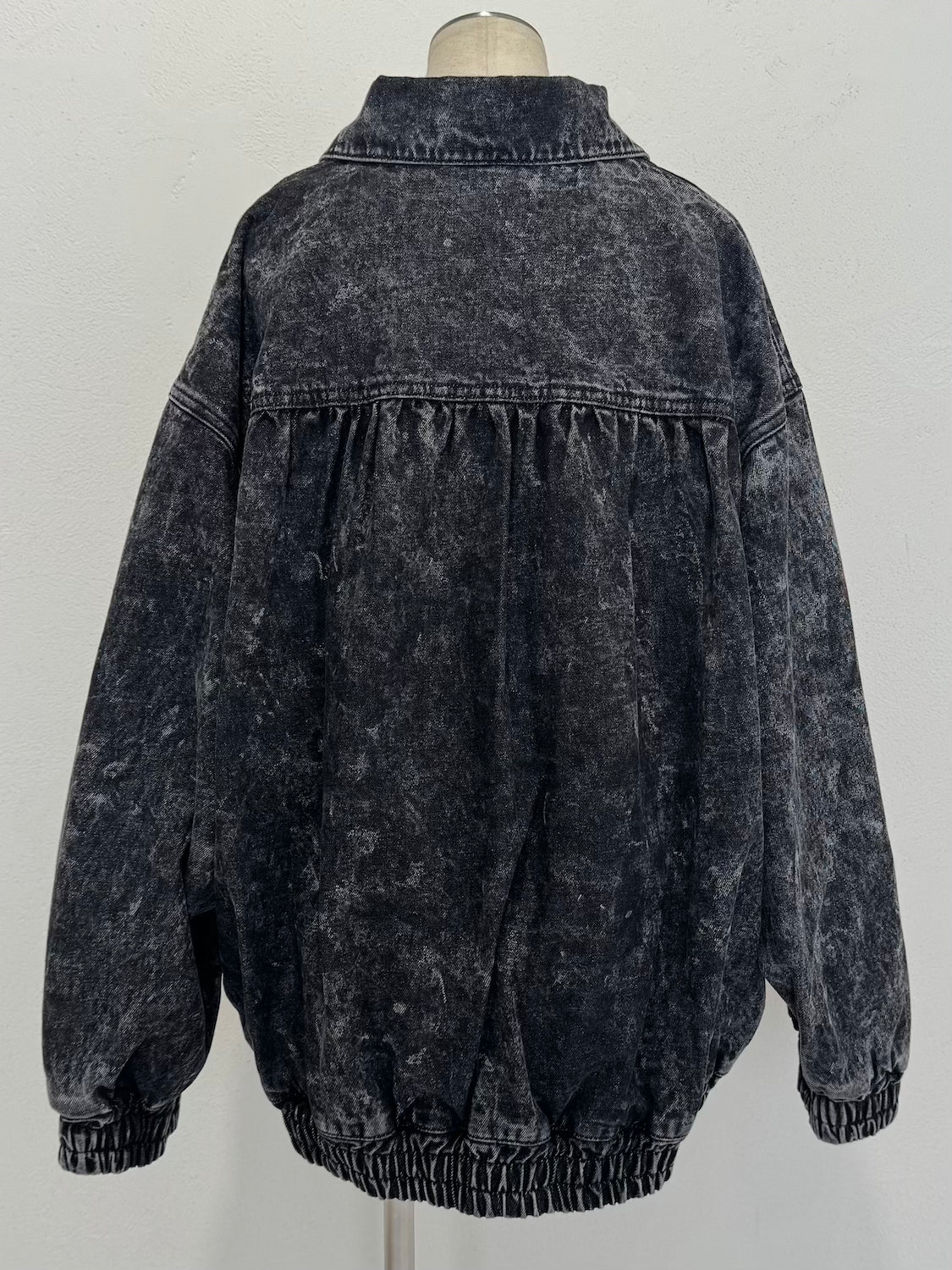 Washed ギャザー DENIM ジャケット