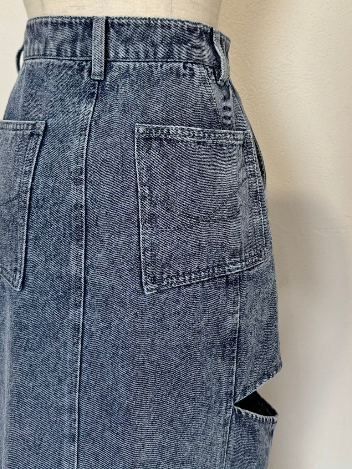 サイドホール DENIM スカート