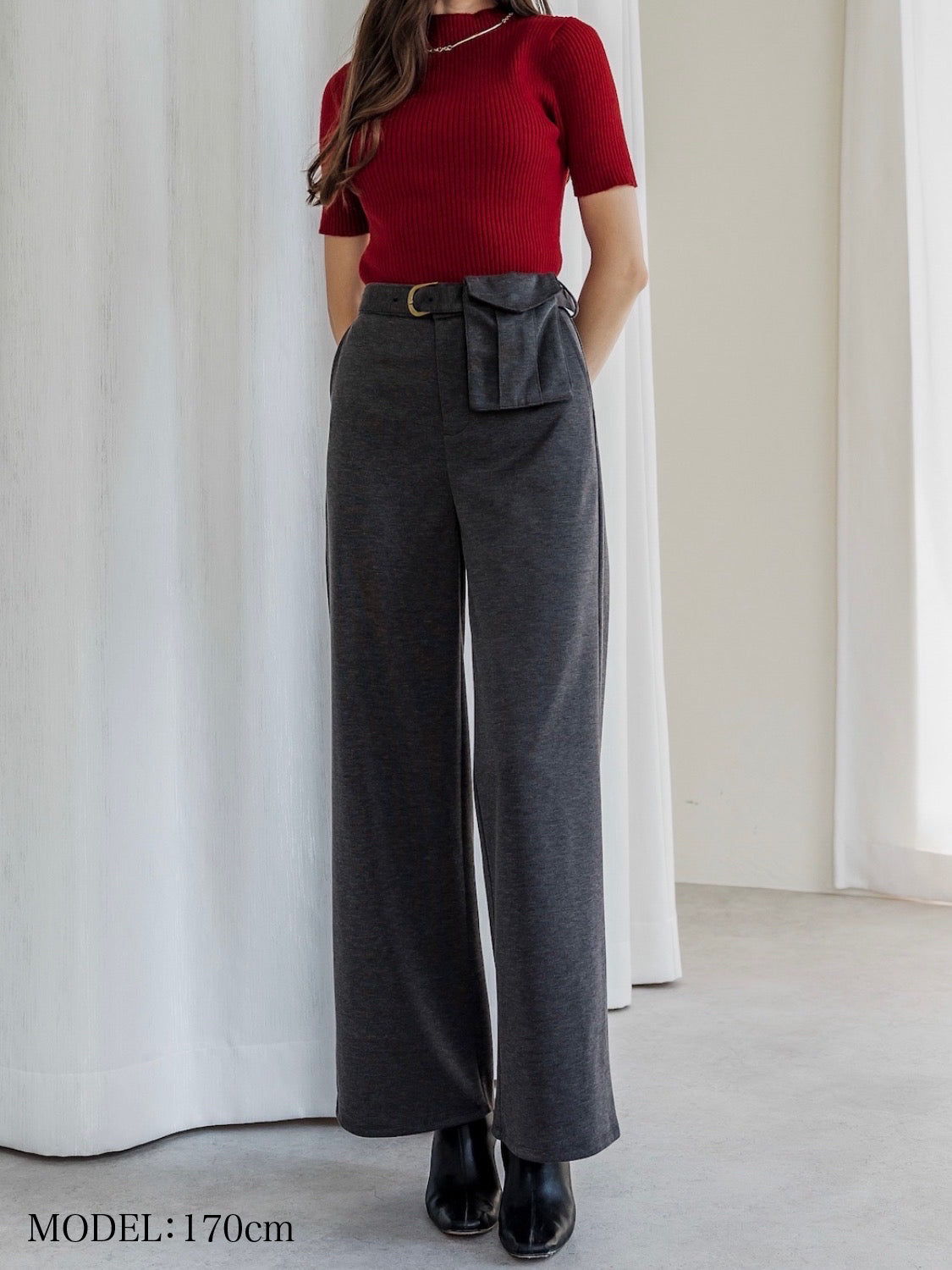 Waist-pouch セット ワイドパンツ