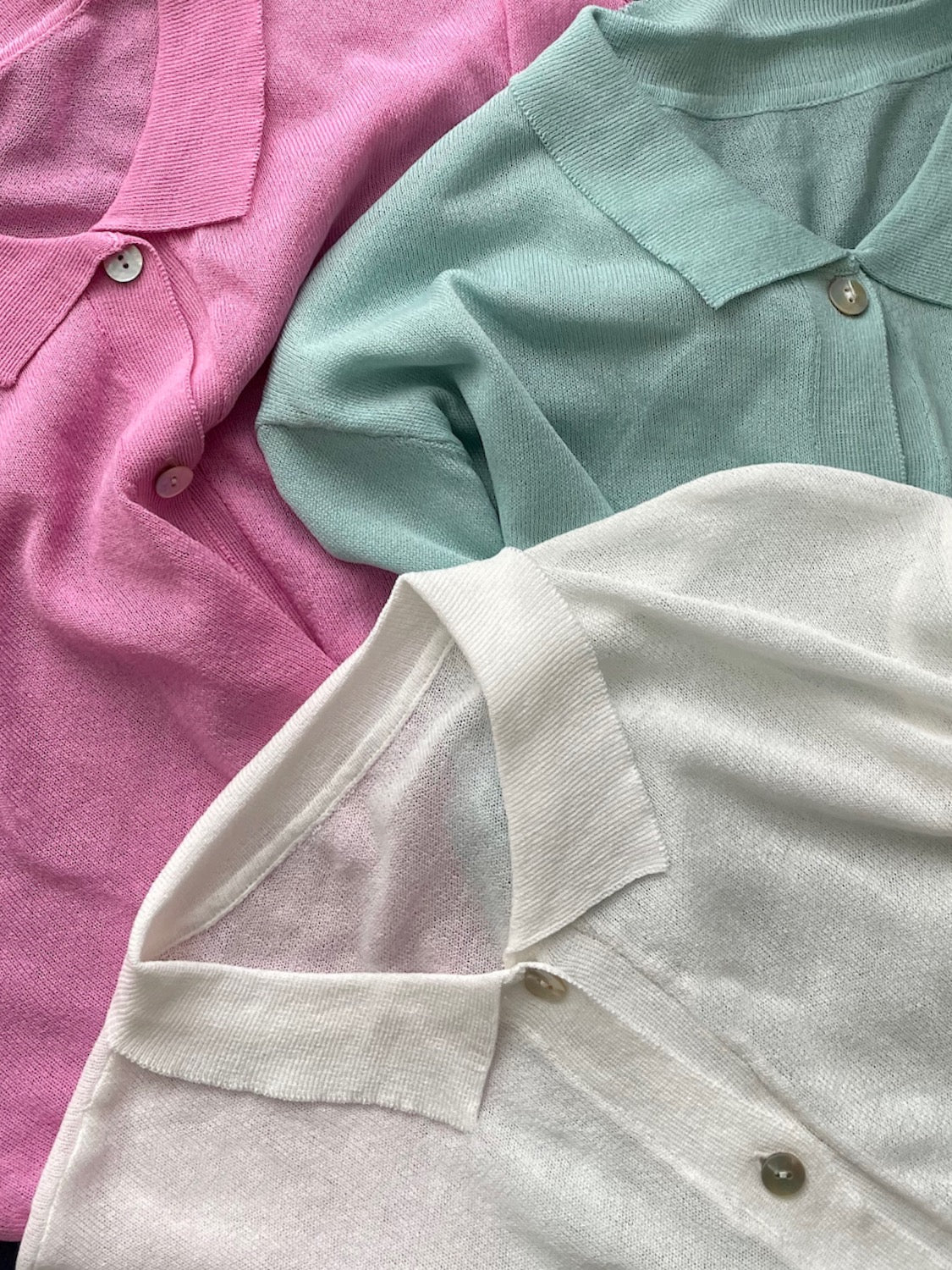 Rayon Summer Knit Sheer Shirt