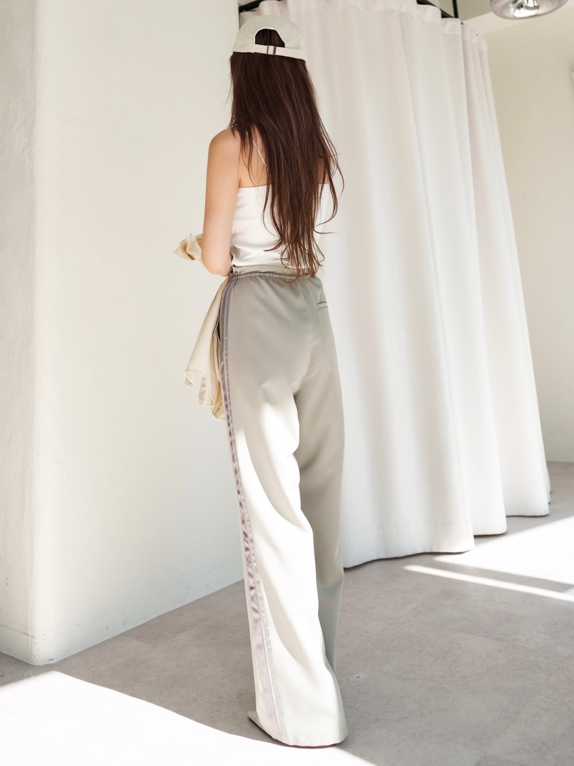 Waist Draw Line Pants