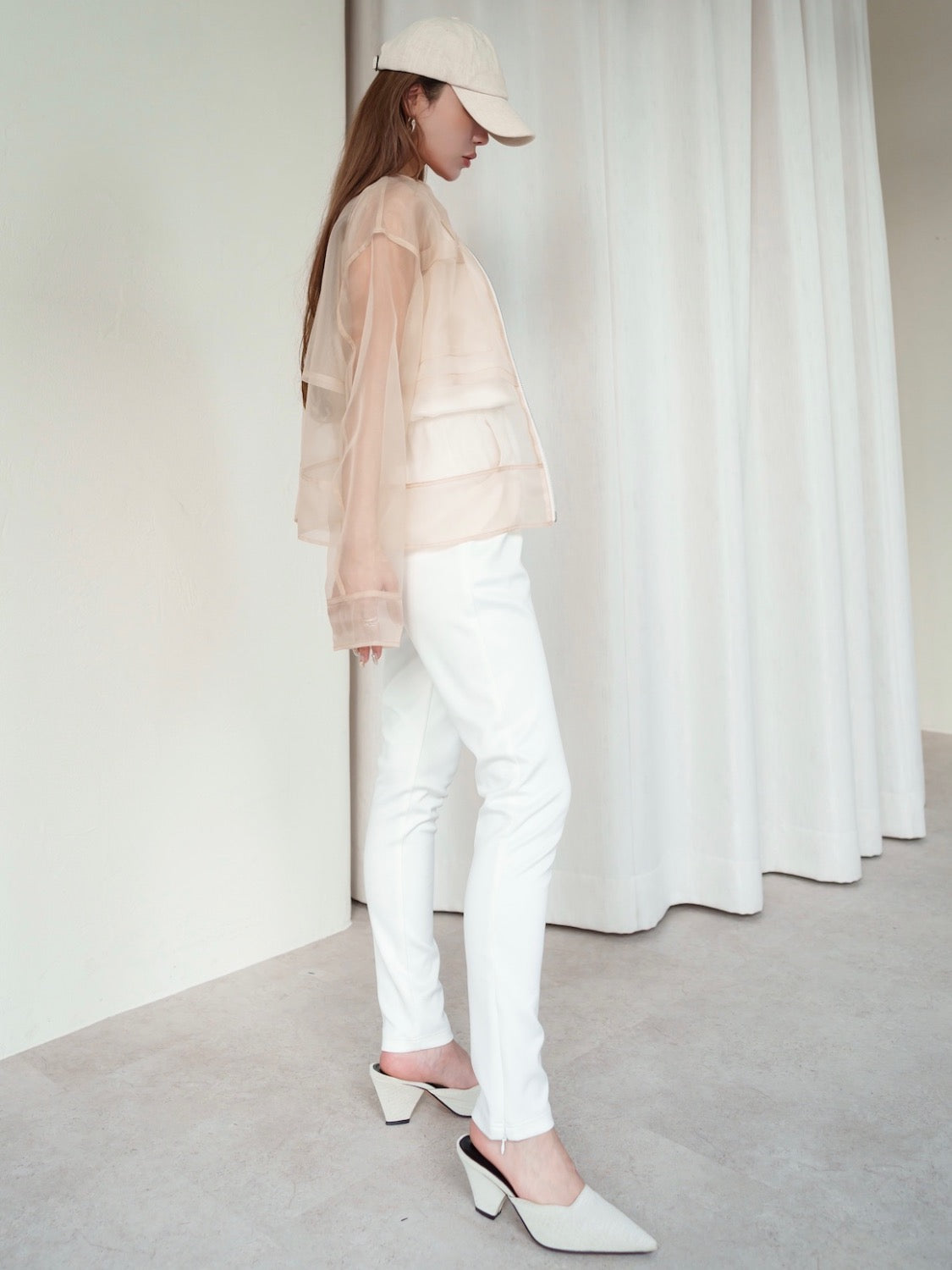 シアー ジップ Shirt