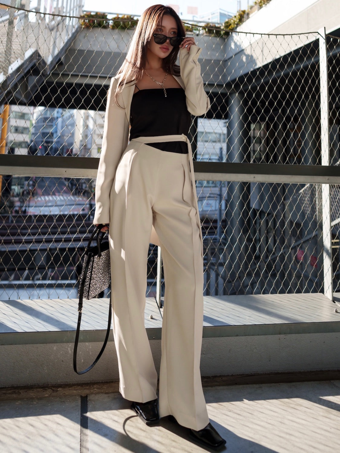 ウエストマーク Wide スラックス