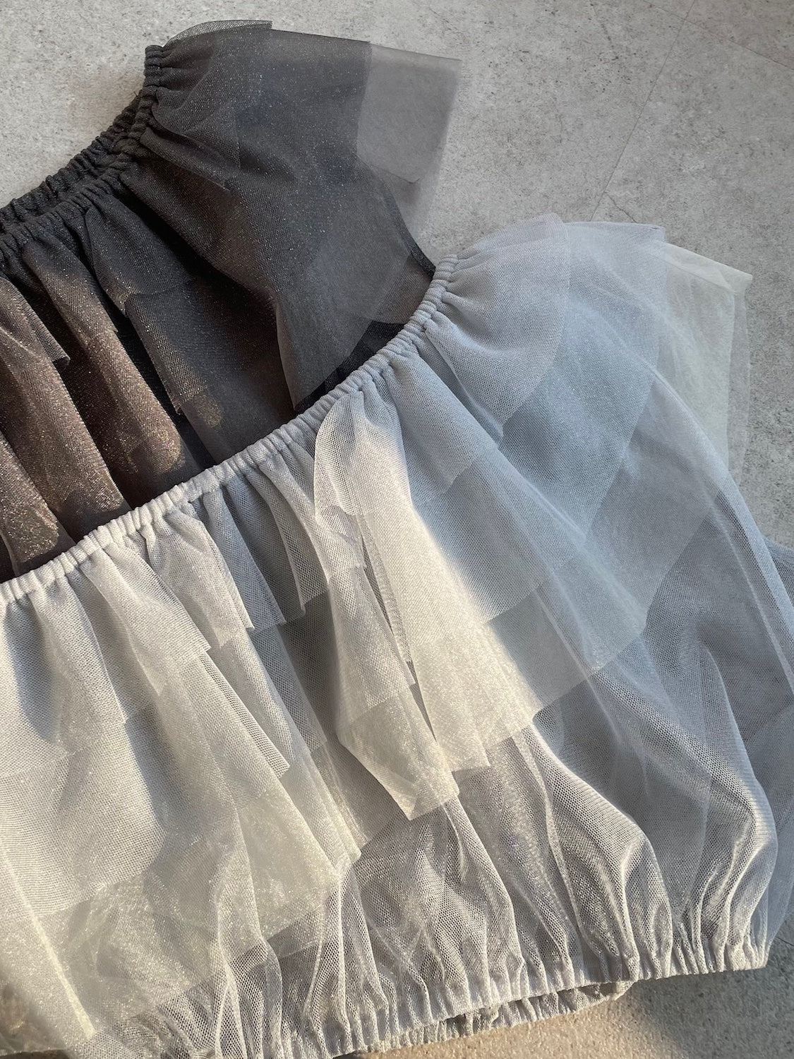 Glitter Tulle Layered One-piece