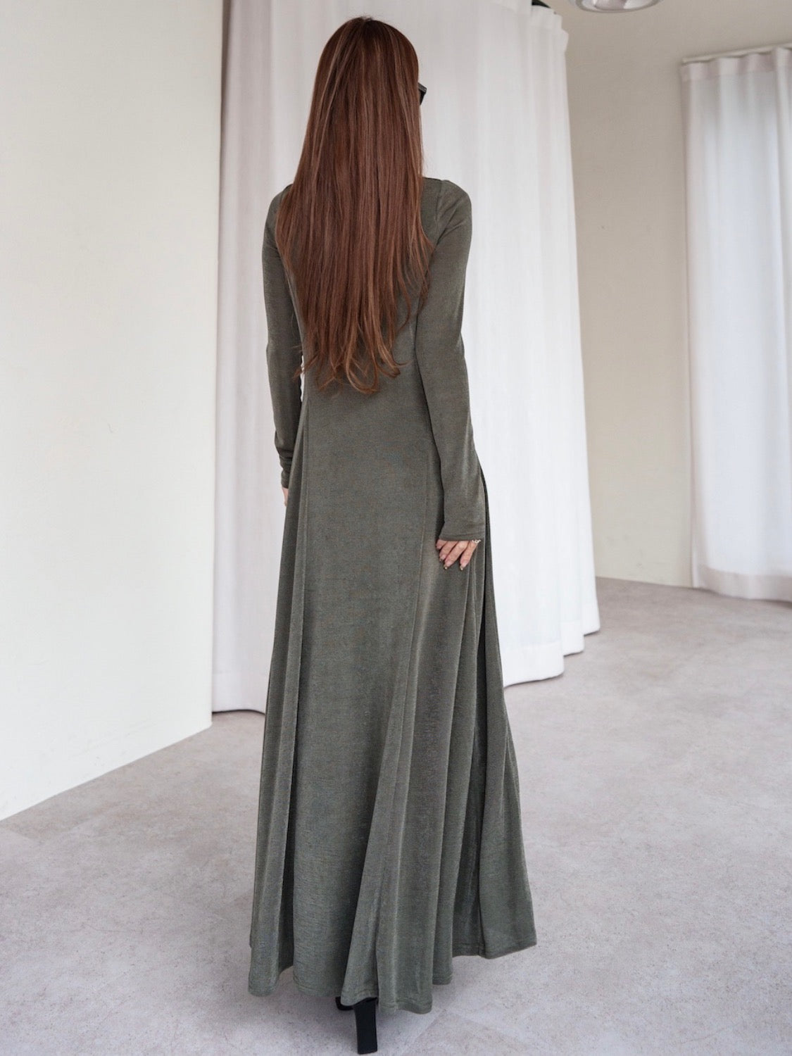 Twist ショルダー ラメ One-piece