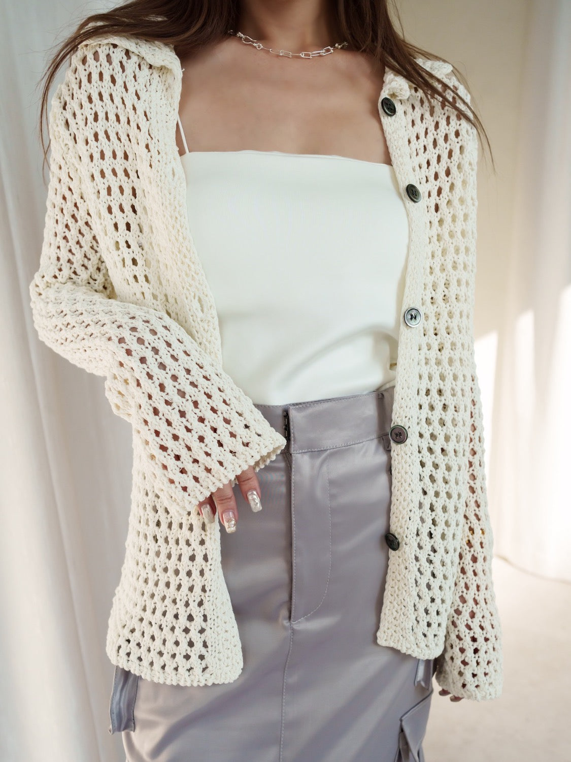 Crochet Summer Knit Cardigan