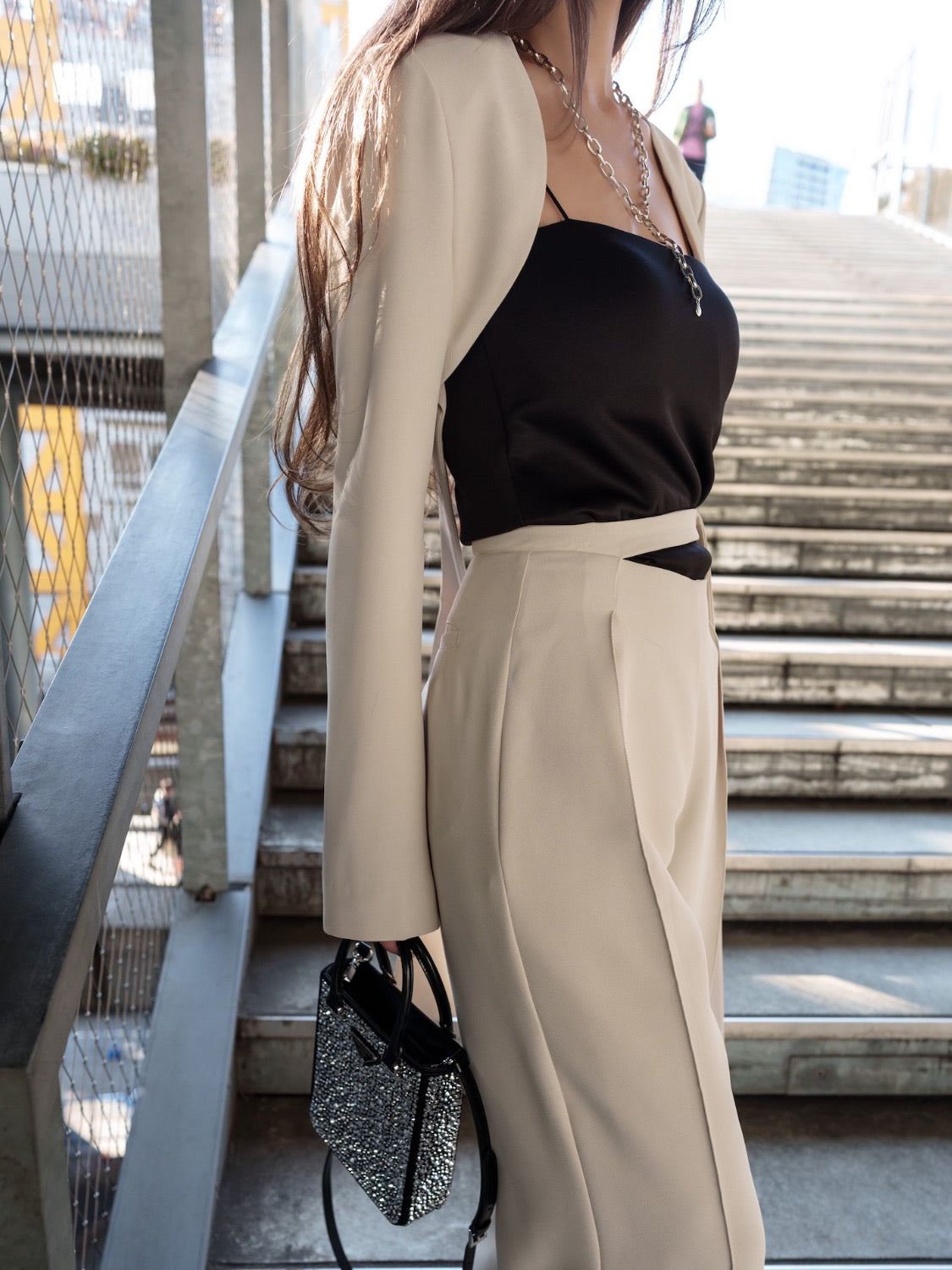 ウエストマーク Wide スラックス