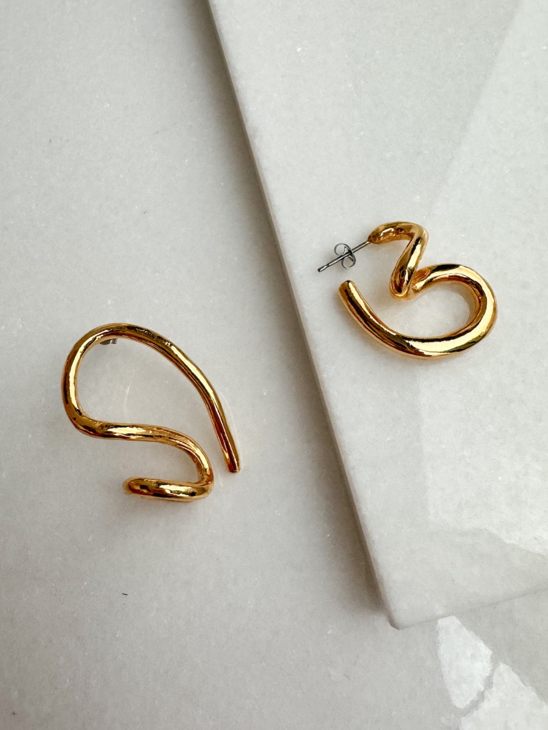 Asymmetrical Design Earrings