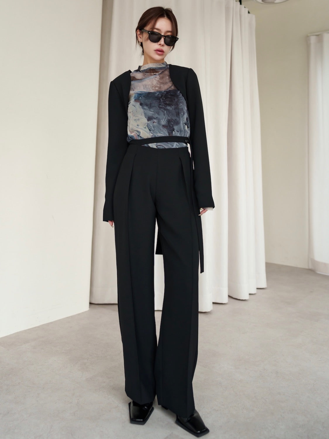 MODEL:159cm<br>着用サイズ:0<br>COLOR:ブラック