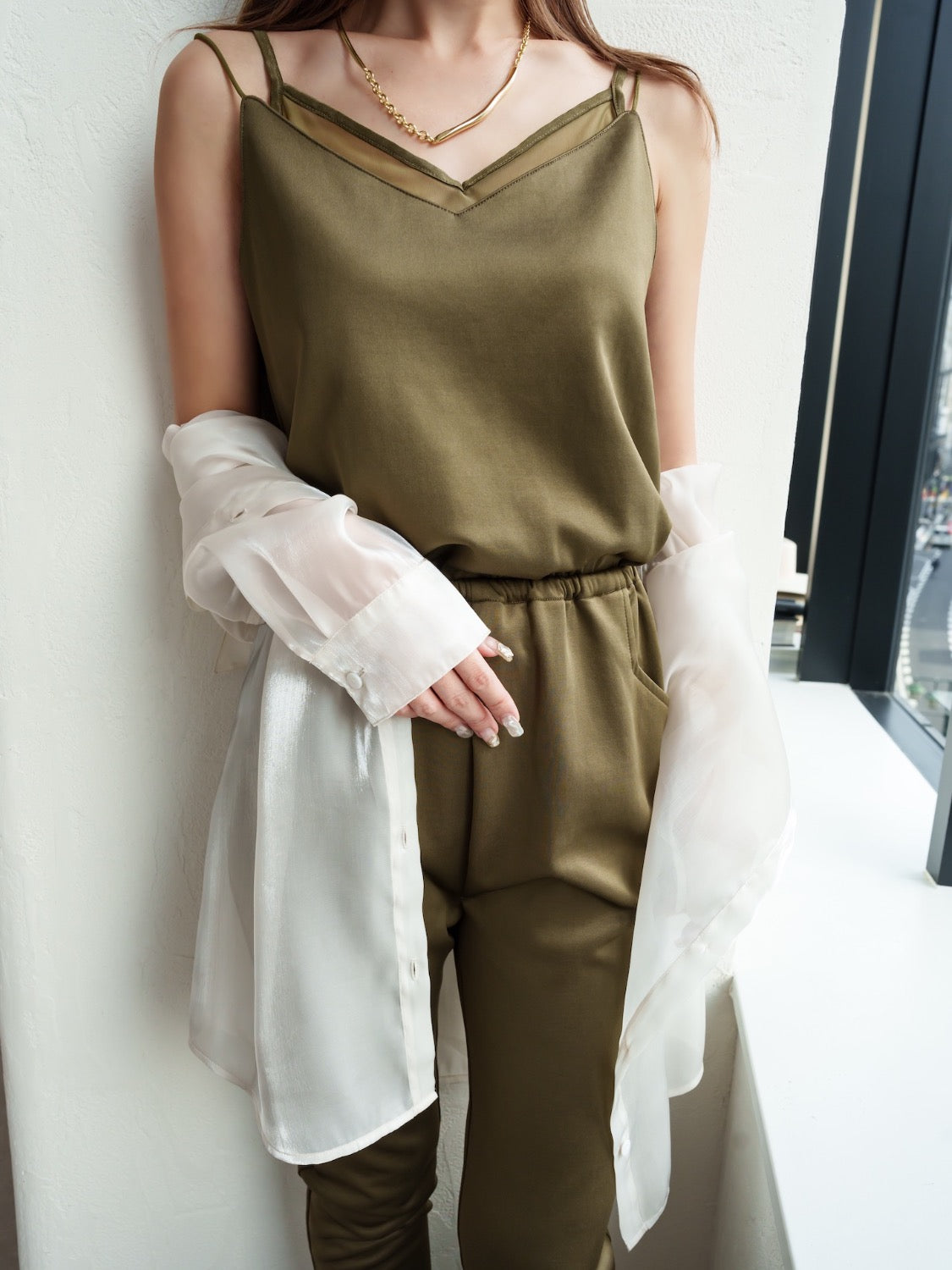 Layered Camisole All-in-One
