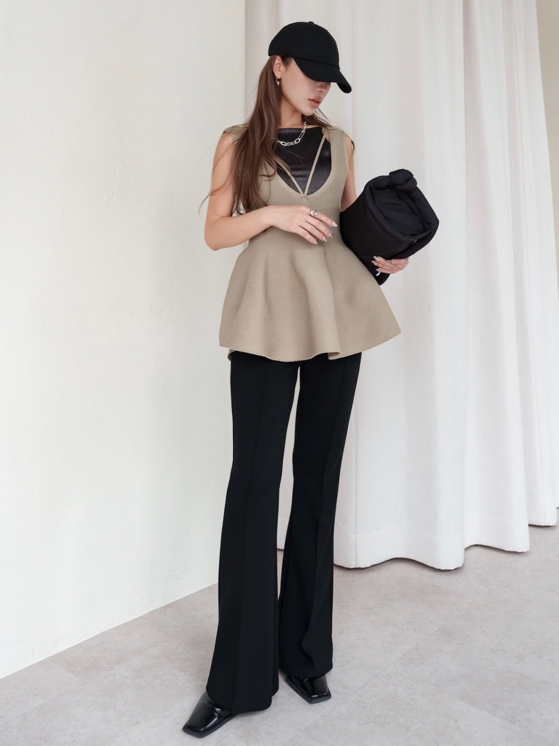 Square Toe Metallic Mule