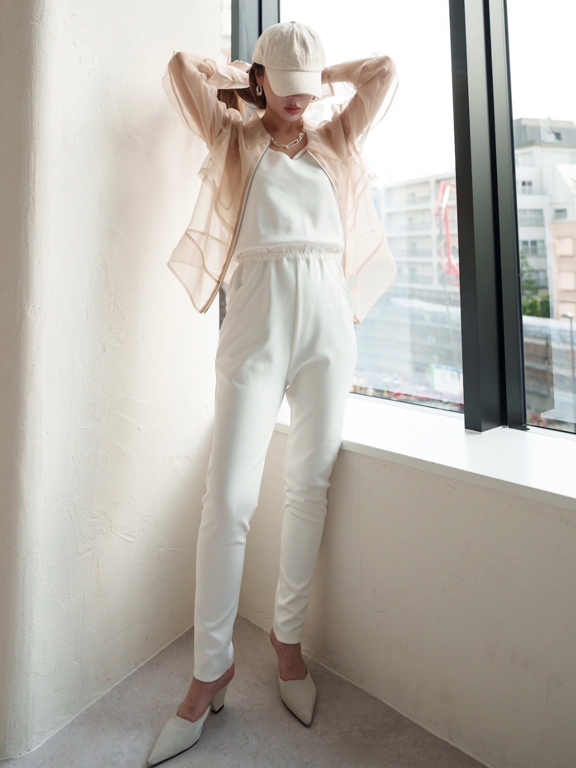 シアー ジップ Shirt