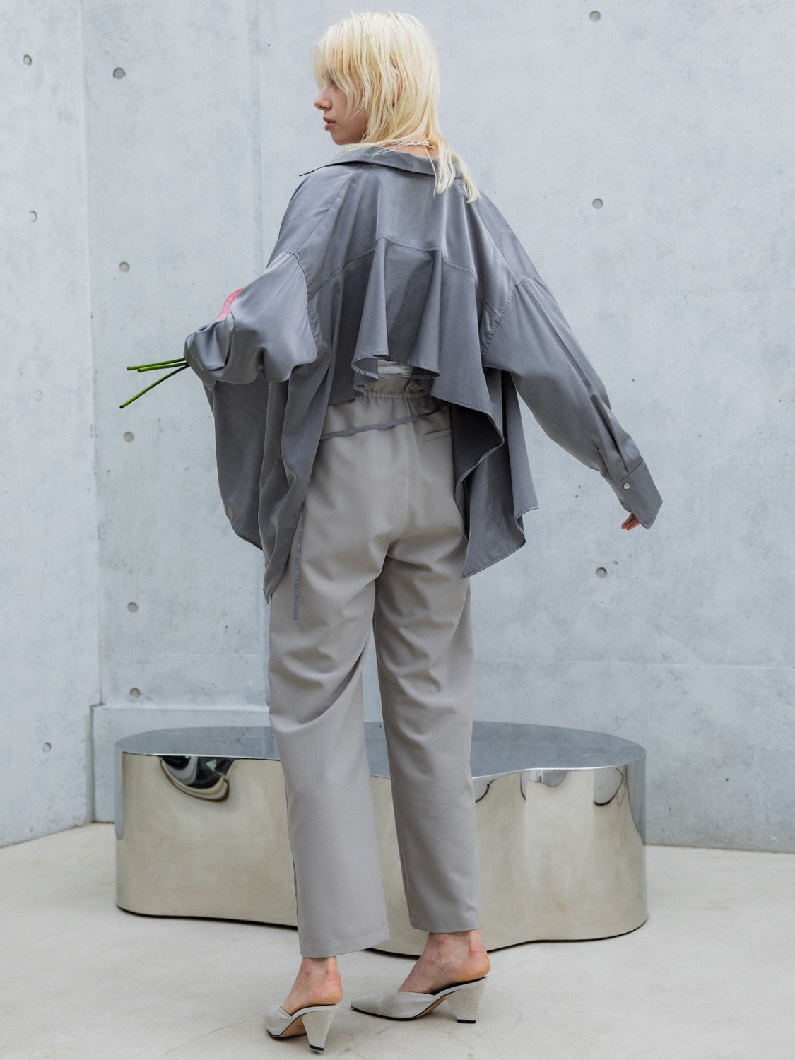 Waist Draw Line Pants