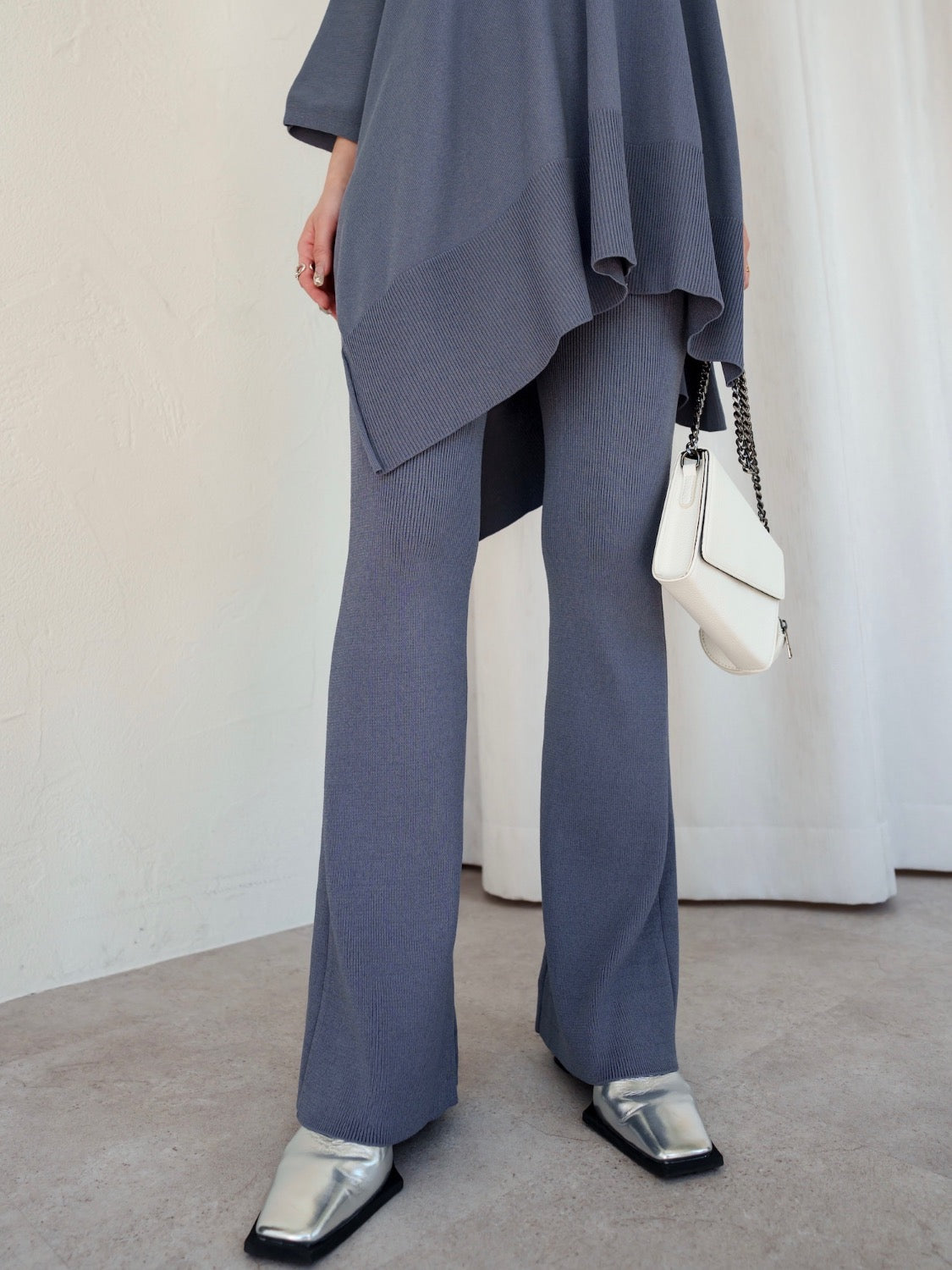 Square Toe Metallic Mule
