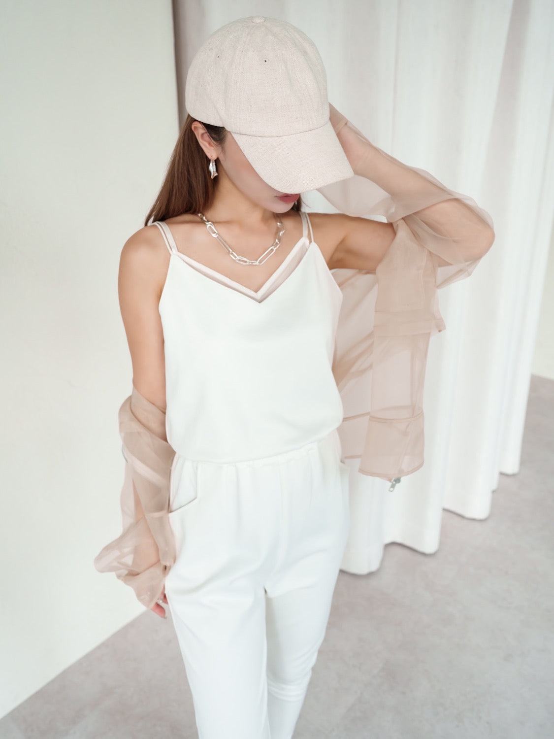 シアー ジップ Shirt