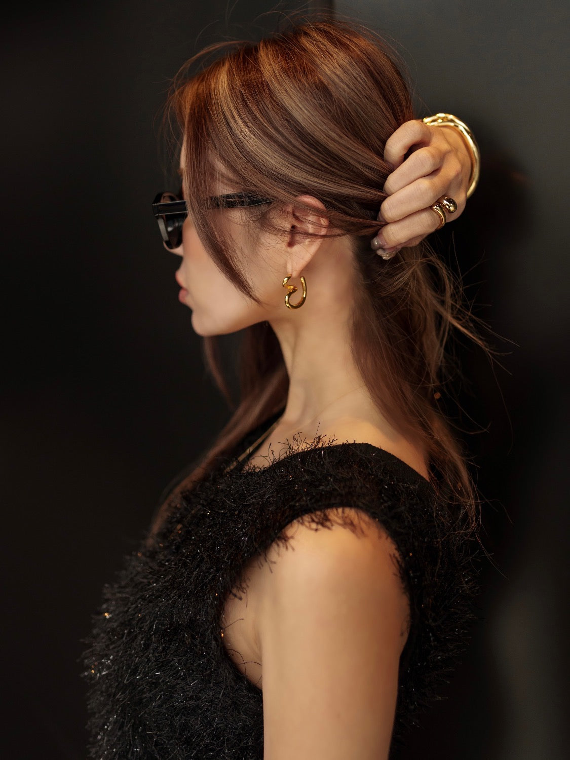 Asymmetrical Design Earrings