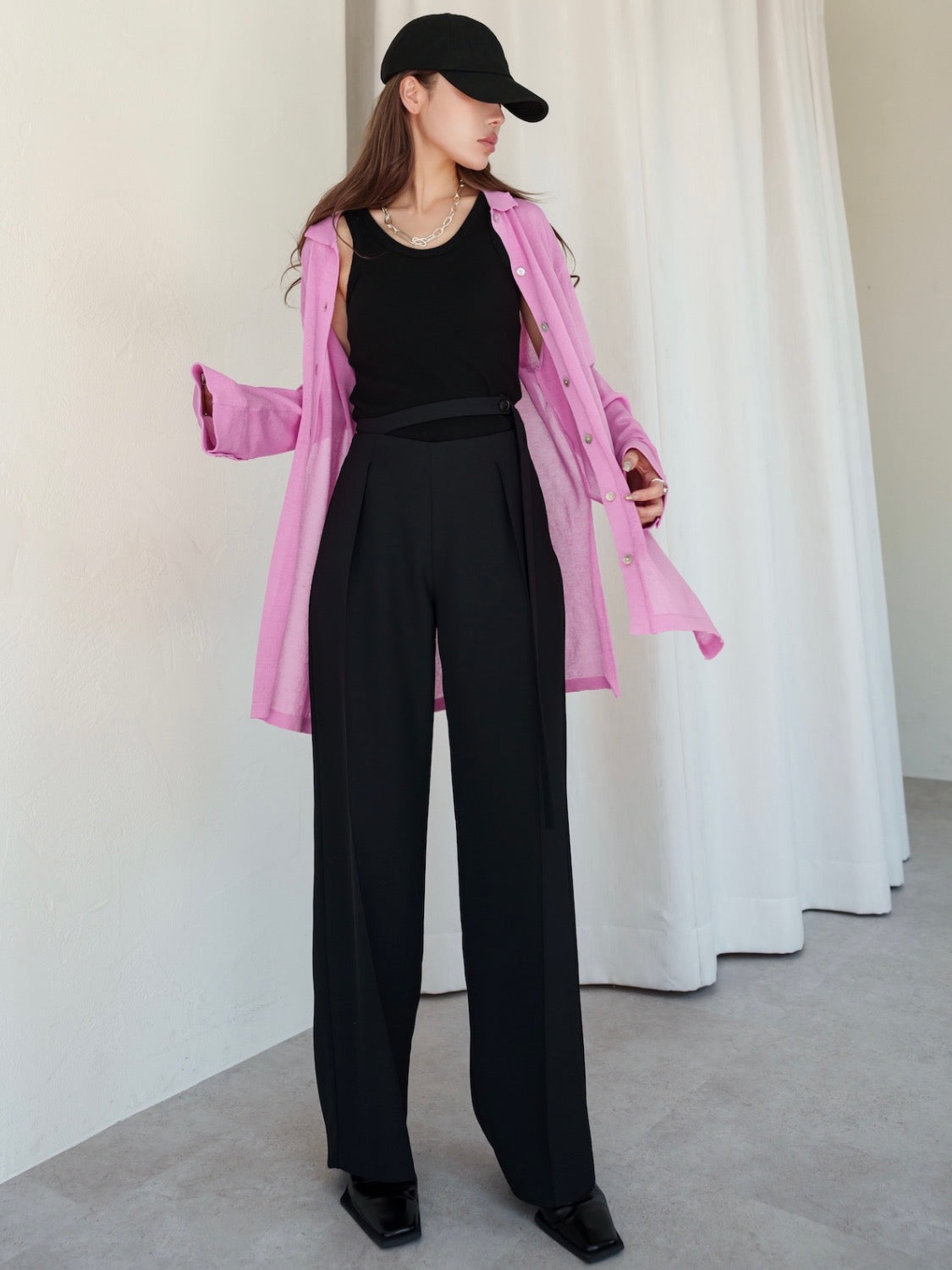 Rayon Summer Knit Sheer Shirt