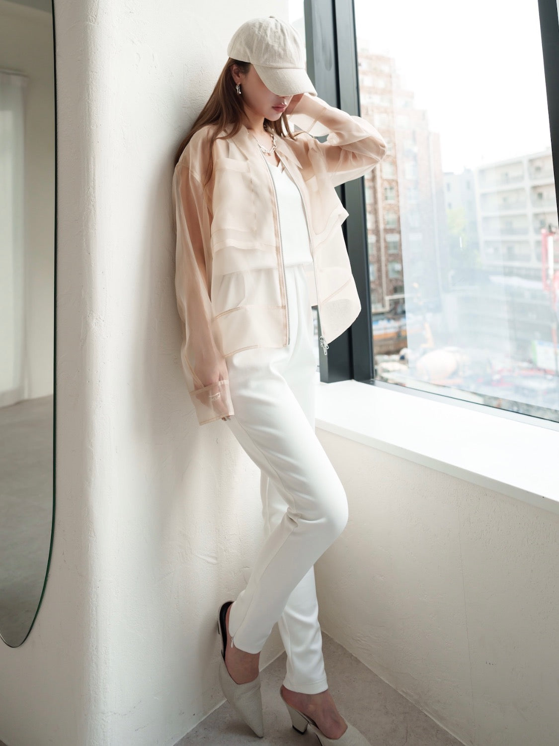 シアー ジップ Shirt