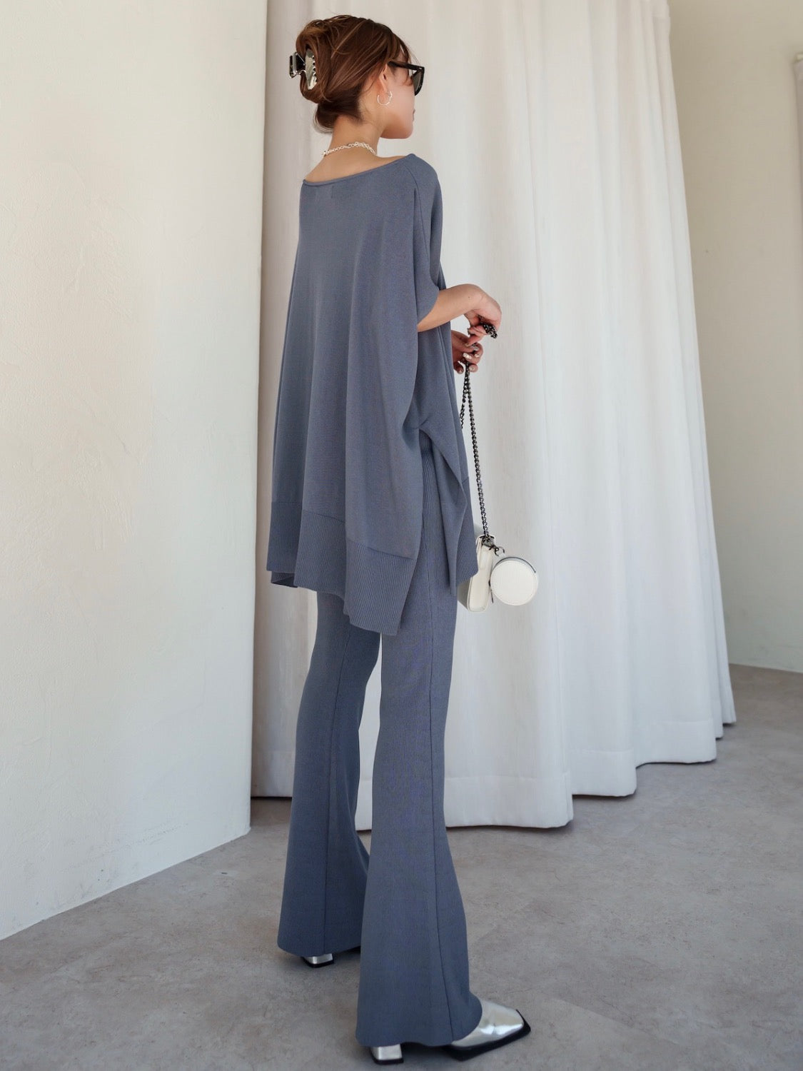 Square Toe Metallic Mule