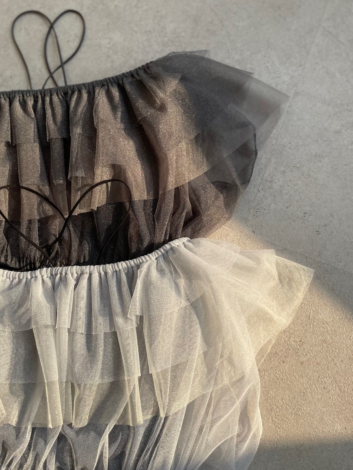 Glitter Tulle Layered One-piece